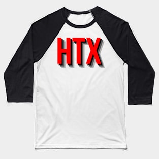 HTX in red Baseball T-Shirt